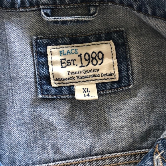 Children’s Place Denim Jacket XL/14 - Picture 2 of 3